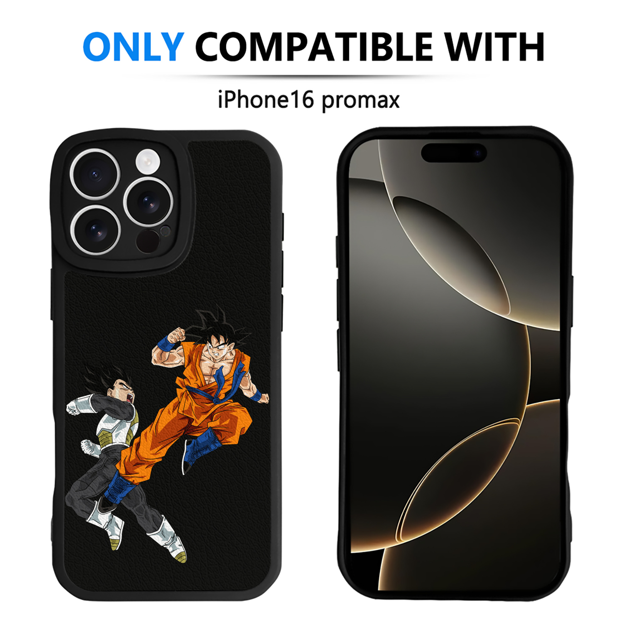 （画像用） ドラゴンボール 孫悟空（そん ごくう）Son Goku カカロット DRAGON BALL Kakarotto 【iPhone 16シリーズ対応】シリコンスマホケース（レザー調） 材質：シリコン